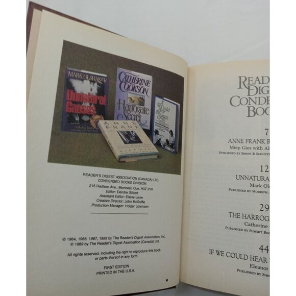 1989 Reader's Digest Condensed 1st Ed HC Leather Gilt Vtg NM Classic - Picture 12 of 13